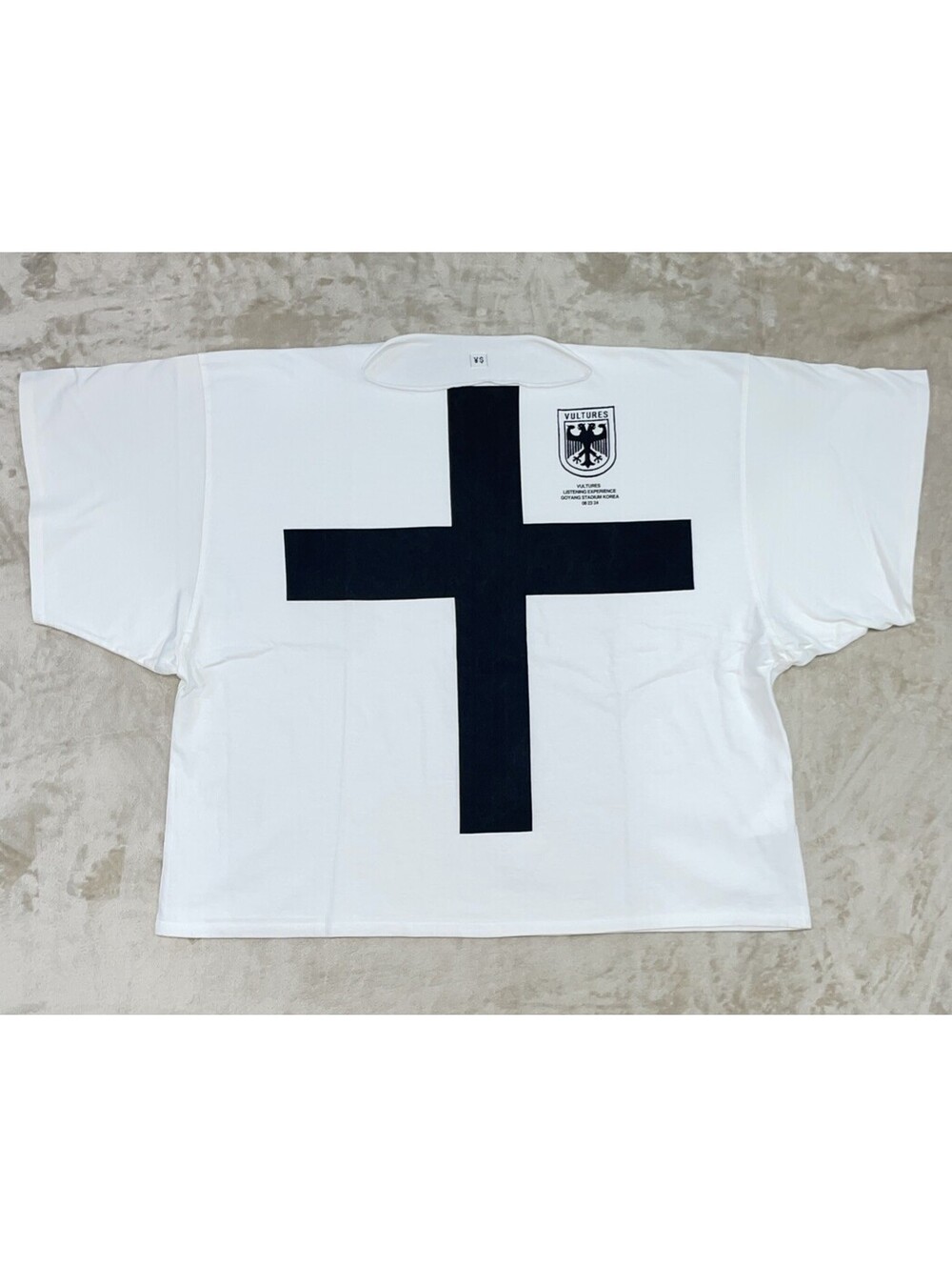 Kanye West VULTURES Korea Exclusive T-shirt White Size 2 (M/L) Men's Yeezy Tour